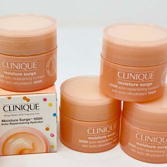 9 Clinique Moisture Surge 100h Auto Replenish Moisturizer .5/15ml tub New No box